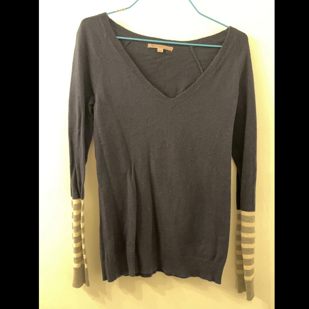 Blue Sweater with detailed sleeves